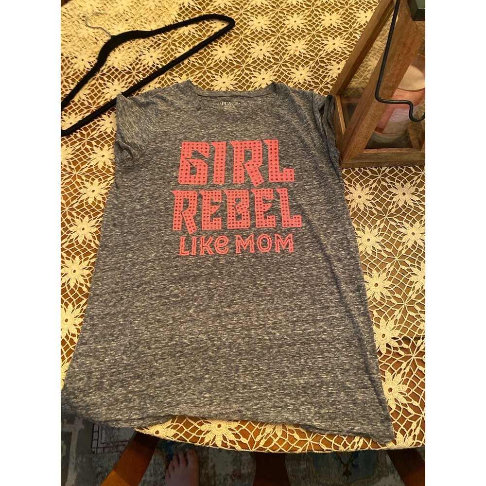 Children’s Place Girls size L T-shirt Girl Rebel Like Mom